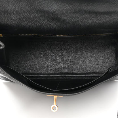 Hermes Taurillon Clemence Kelly Retourne 32 Black 5 of 21