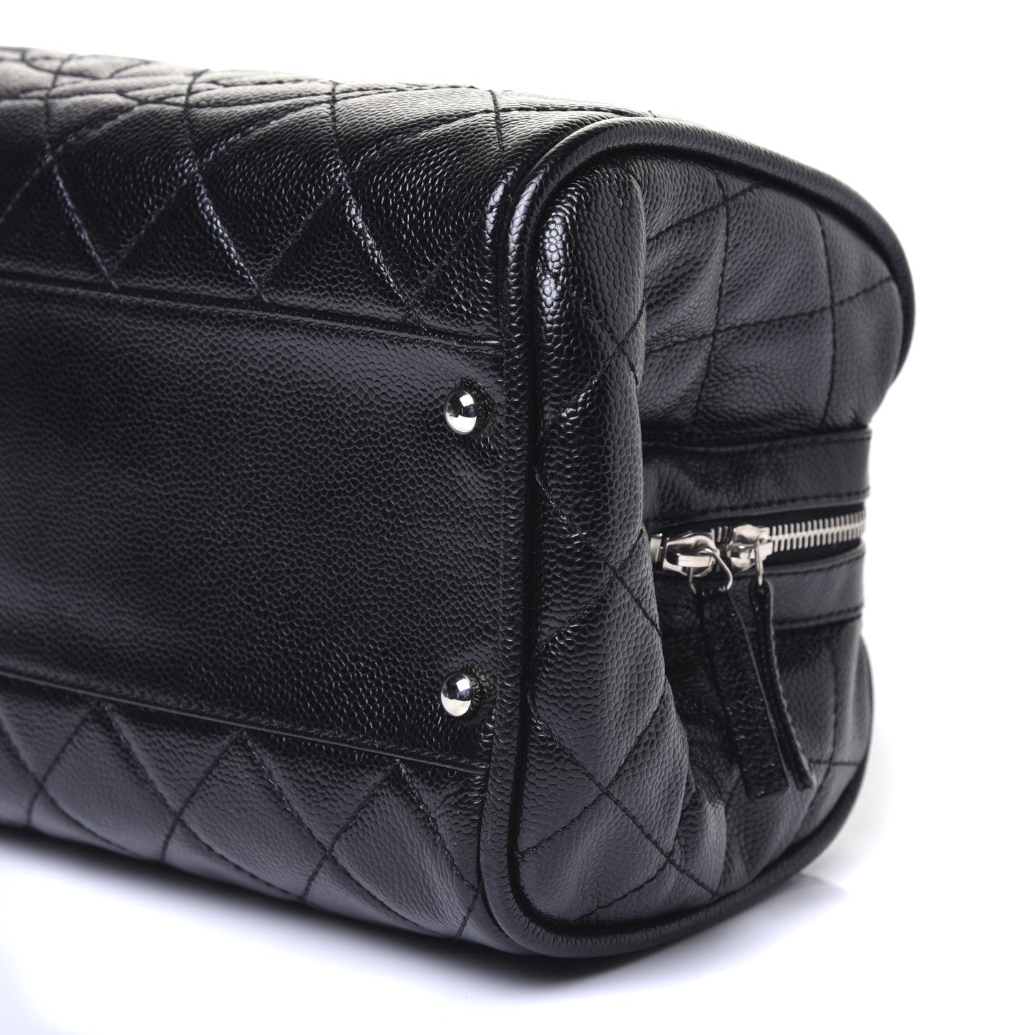 Chanel Caviar Quilted CC Timeless Bowler Black 7 of 11
