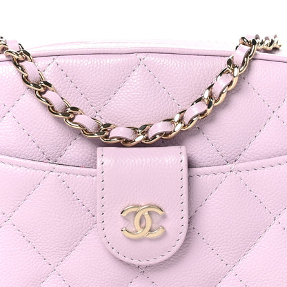 Chanel Caviar Quilted Chain Camera Bag Light Purple 8 of 10