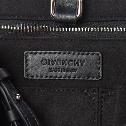 Givenchy Grained Calfskin Studded Medium Shark Lock Satchel Black 7 of 15