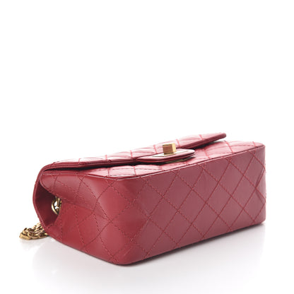 Chanel Aged Calfskin Quilted 2.55 Reissue Mini Flap Red 3 of 8