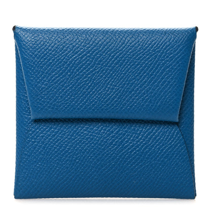 Hermes Epsom Verso Bastia Coin Purse Bleu France 1 of 8