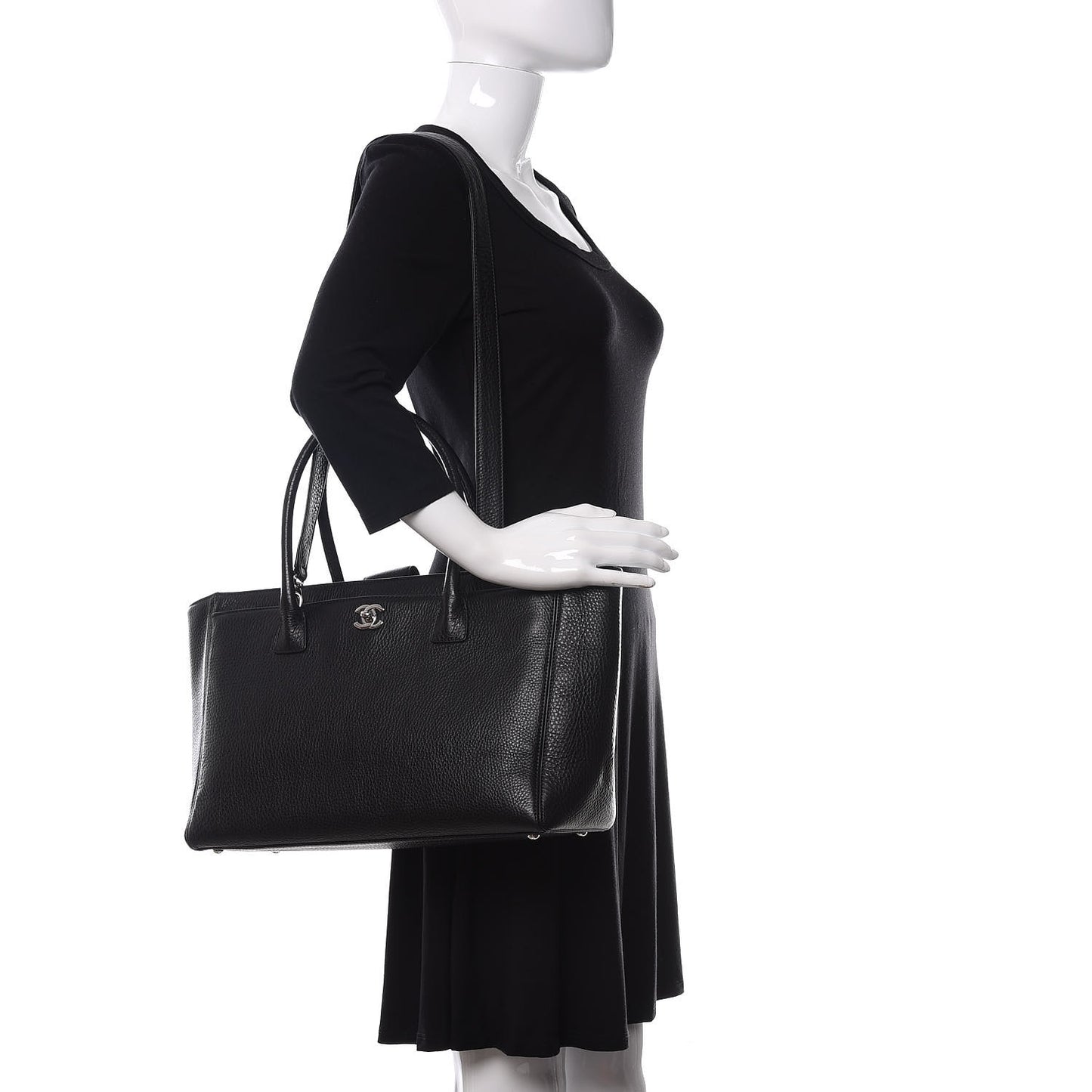 Deerskin Cerf Executive Shopper Tote Black