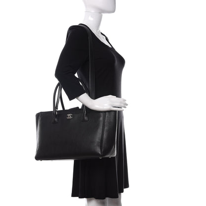 Chanel Deerskin Cerf Executive Shopper Tote Black 2 of 11
