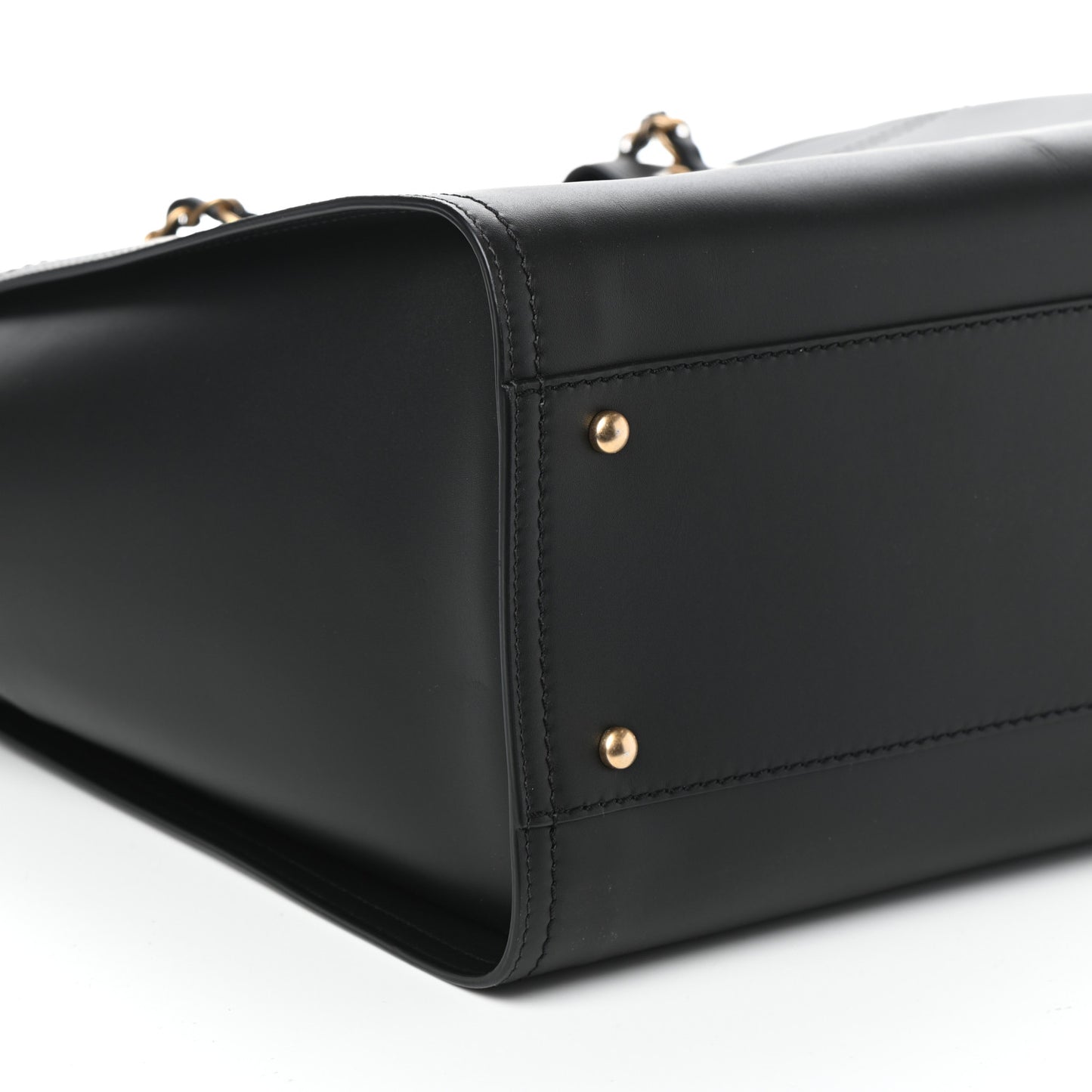 Calfskin Medium Deauville Tote Black