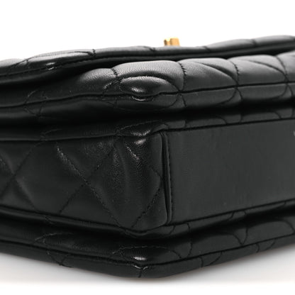 Chanel Lambskin Quilted Mini Medallion Multi Chain Flap Black 8 of 10