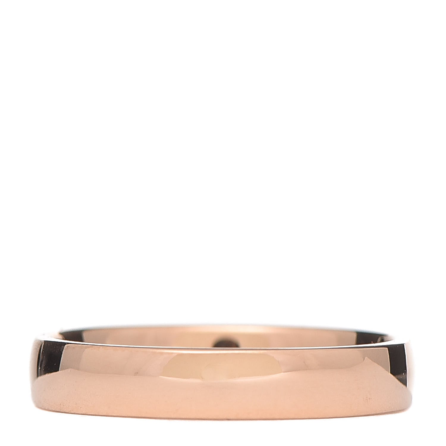 Hermes 18K Rose Gold Diamond Ever Herakles Wedding Band Ring 52 6 3 of 5