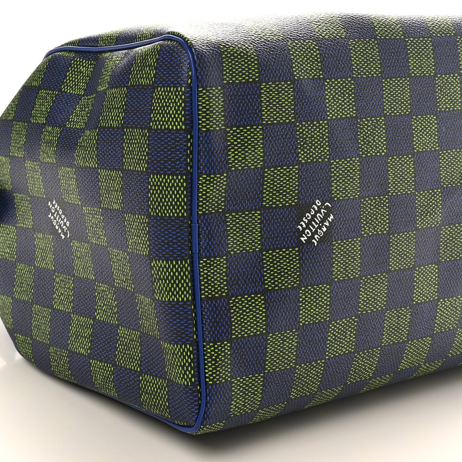 Louis Vuitton Damier Heritage Speedy Bandouliere 40 Blue Green 7 of 8