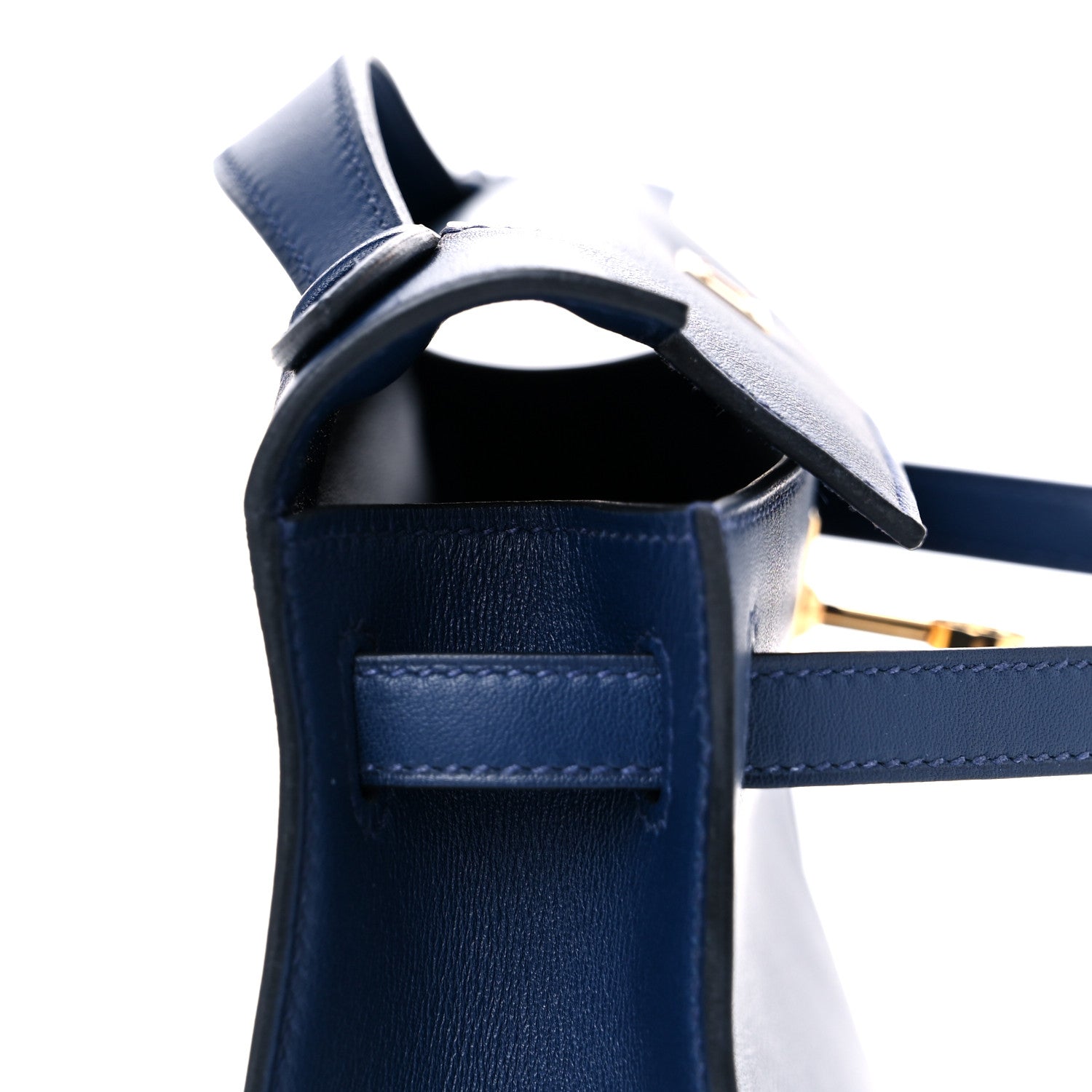 Hermes Swift Kelly Pochette Clutch Bleu Navy 13 of 26