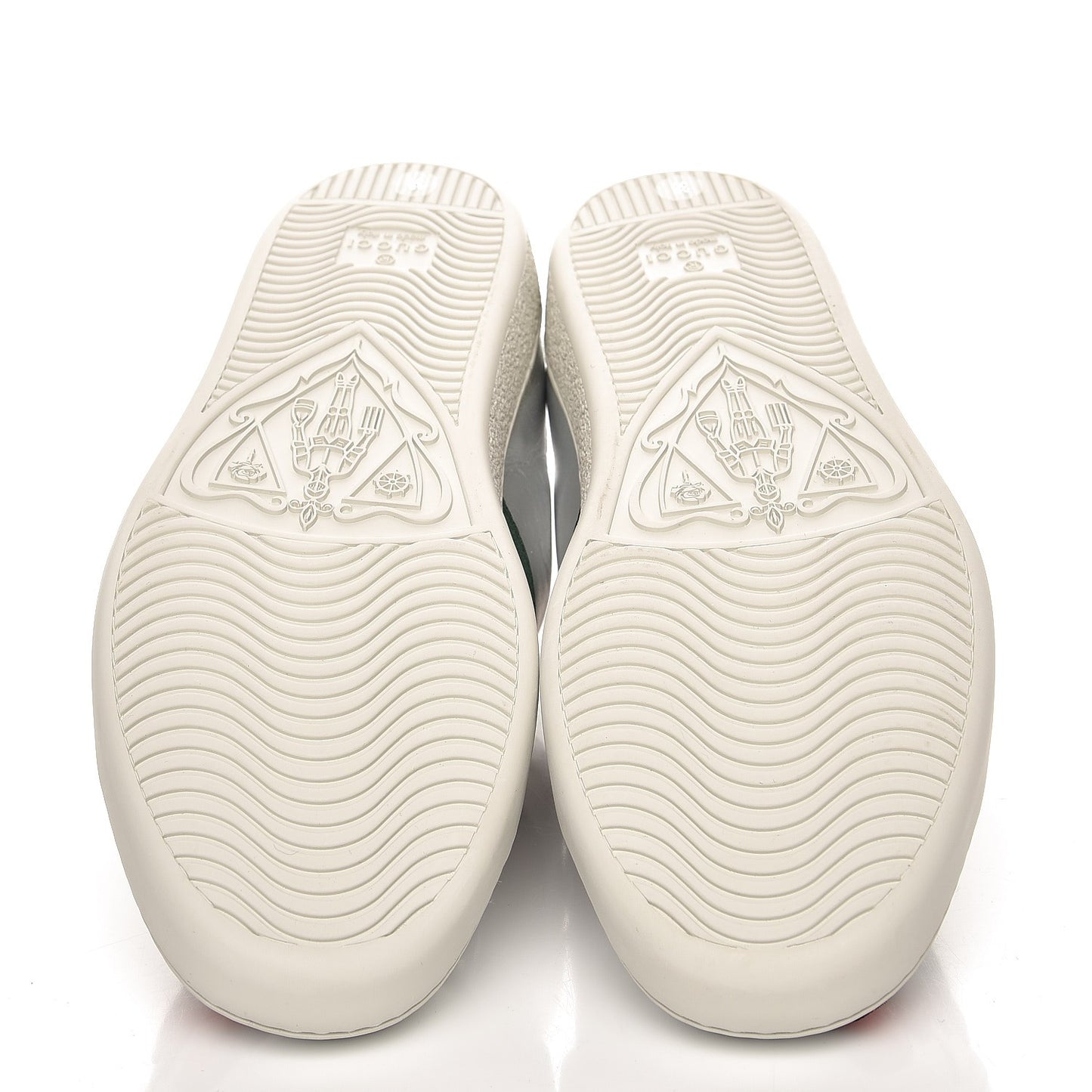 Metallic Calfskin Floral Embroidered Ace Sneakers 38 Silver