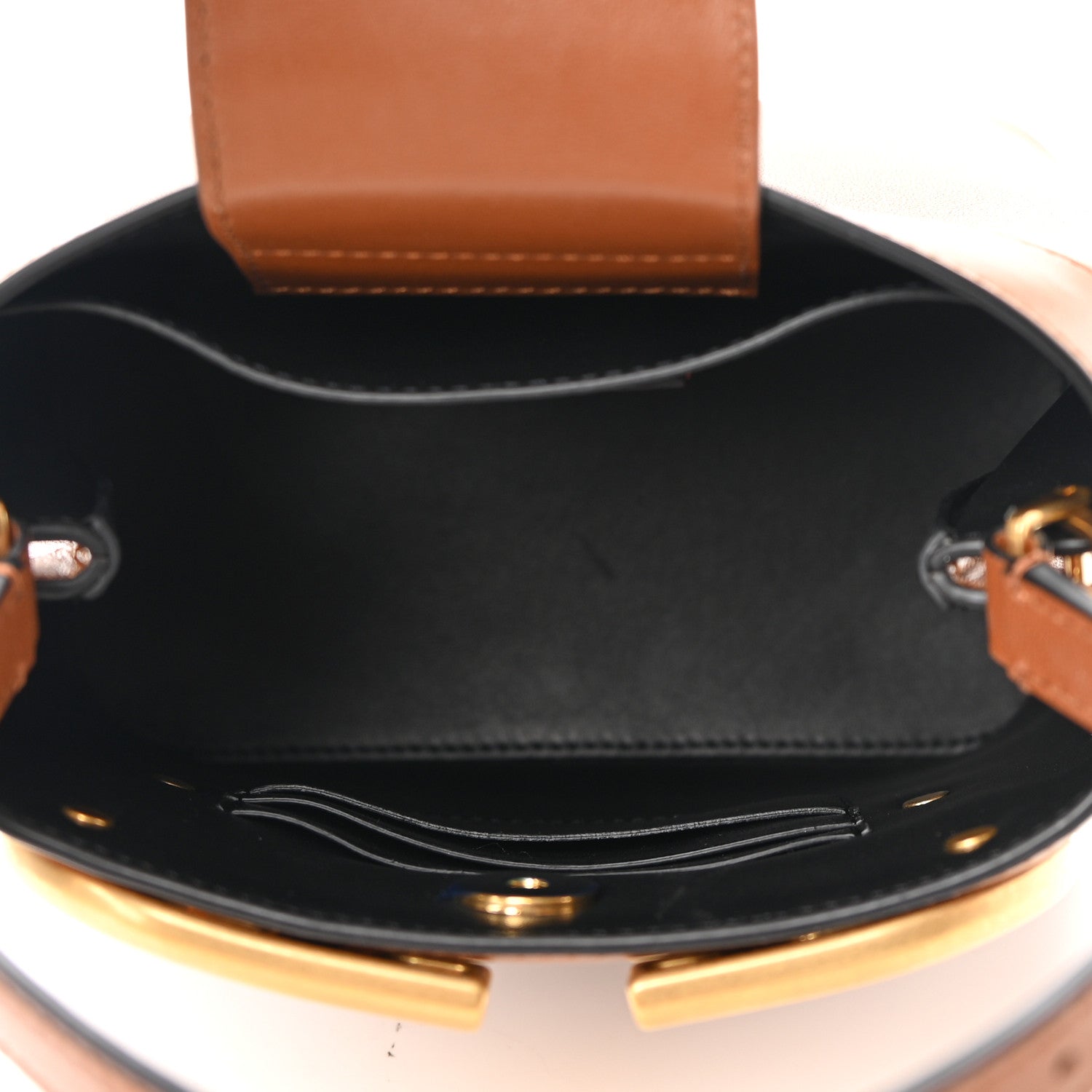 Valentino Garavani Smooth Calfskin Supervee Top Handle Bag Saddle Brown 4 of 9