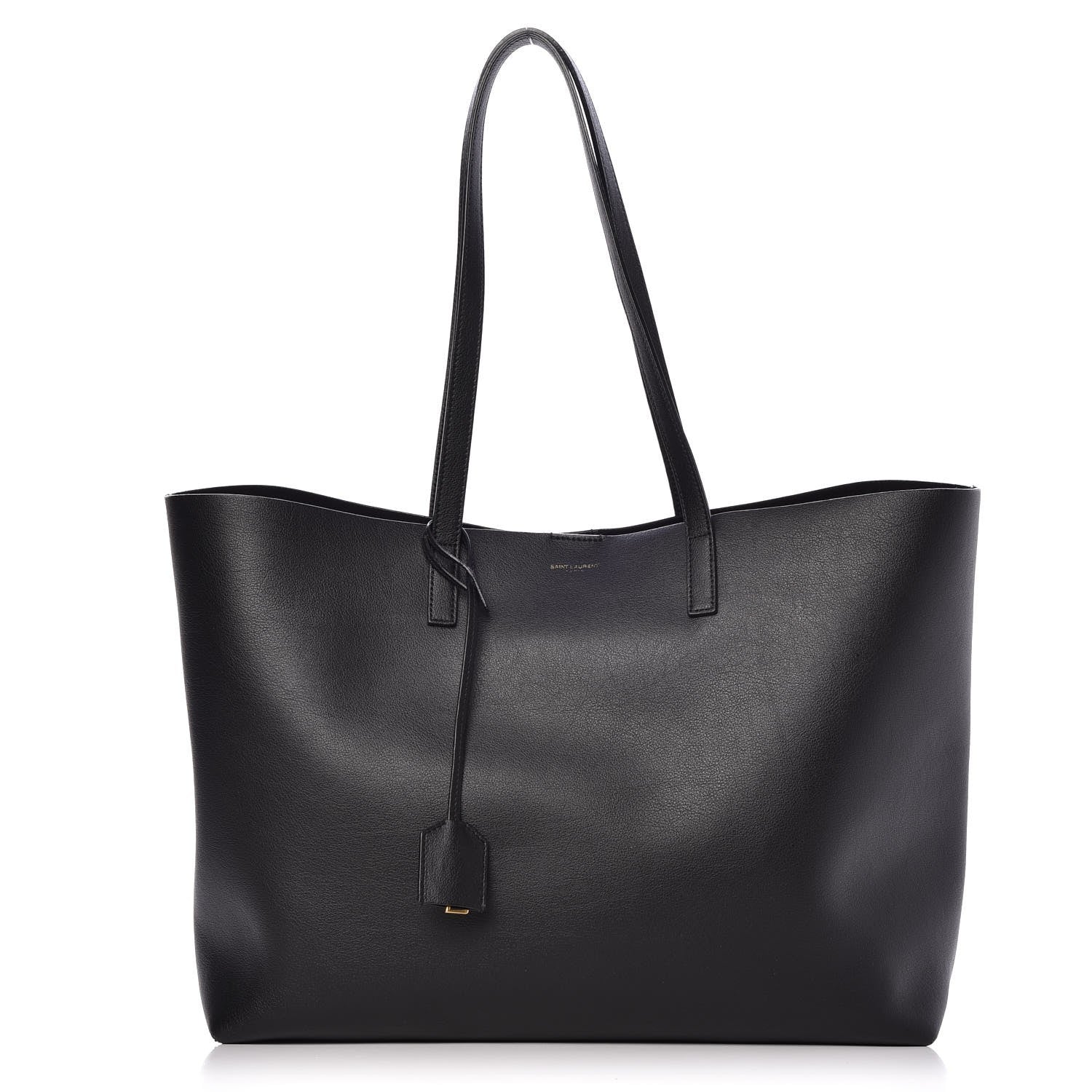 Saint Laurent Calfskin Large Shopping Tote Black 3 of 12