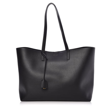 Saint Laurent Calfskin Large Shopping Tote Black 3 of 12