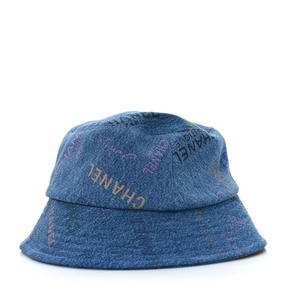 Chanel Denim Mood Cloche Bucket Hat L Blue 1 of 7