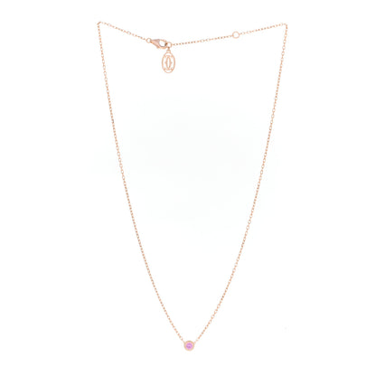 Cartier 18K Pink Gold Pink Sapphire D'Amour Pendant Necklace 3 of 5