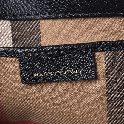 Burberry Soft Grain Calfskin Medium Buckle Tote Black 7 of 7