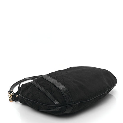 Gucci Monogram Medium Abbey Convertible Tote Black 4 of 11