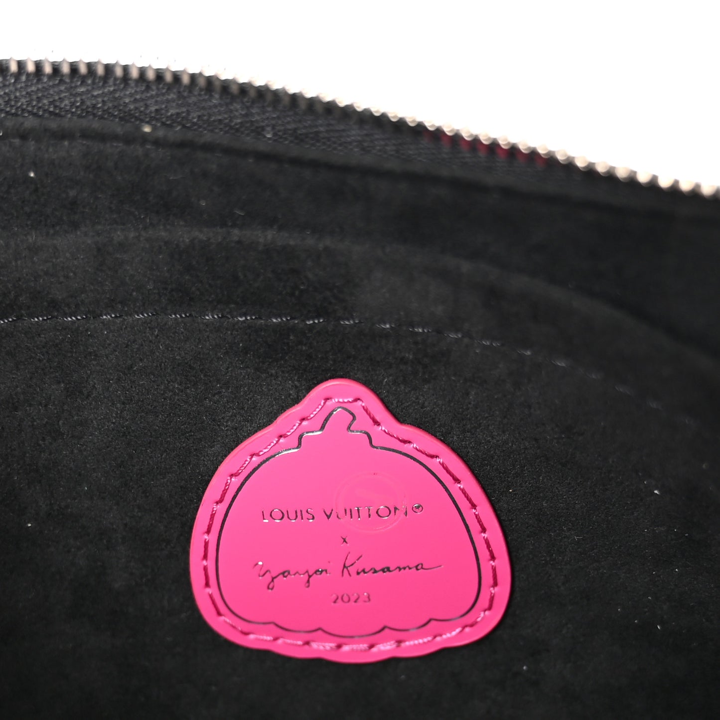 LV X YK Empreinte Multi Pochette Accessories Black Fuchsia