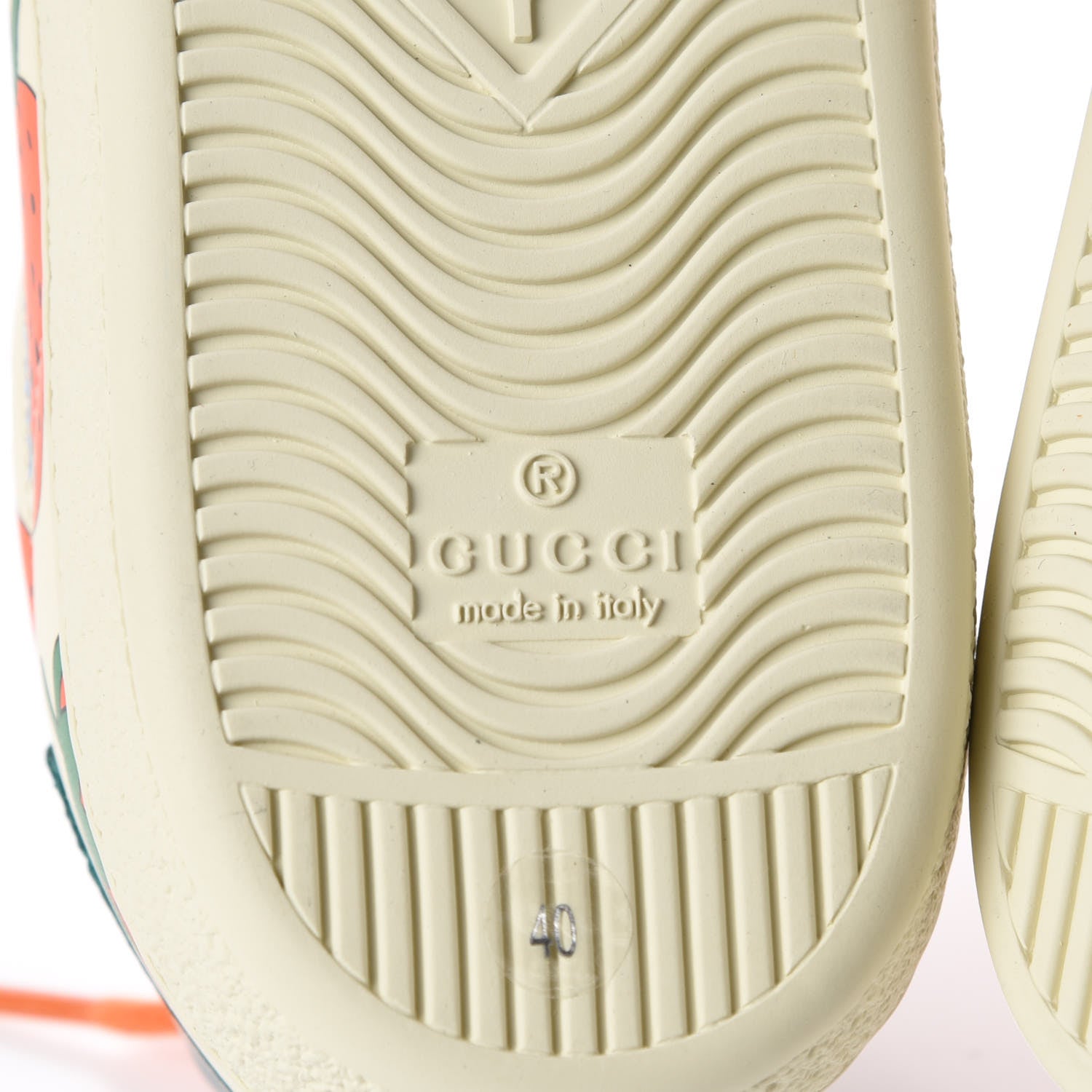 Gucci Calfskin Web Strawberry Print Womens Ace Sneakers 40 Ivory Red Green 8 of 10