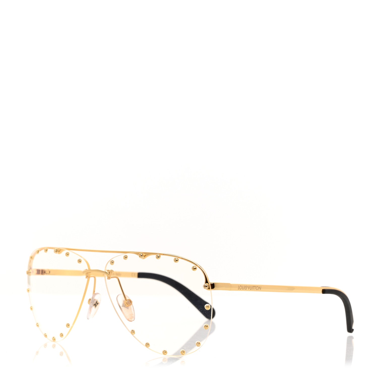 Louis Vuitton Metal The Party Aviator Anti Blue Light Sunglasses