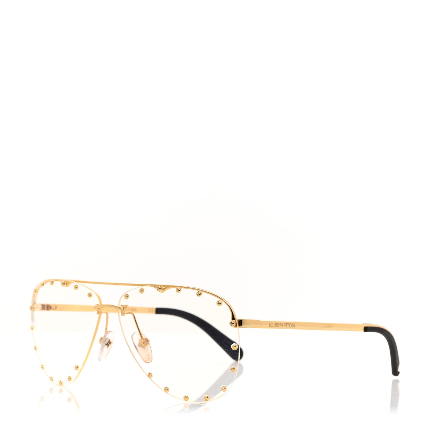 Metal The Party Aviator Anti Blue Light Sunglasses Z0997W Gold