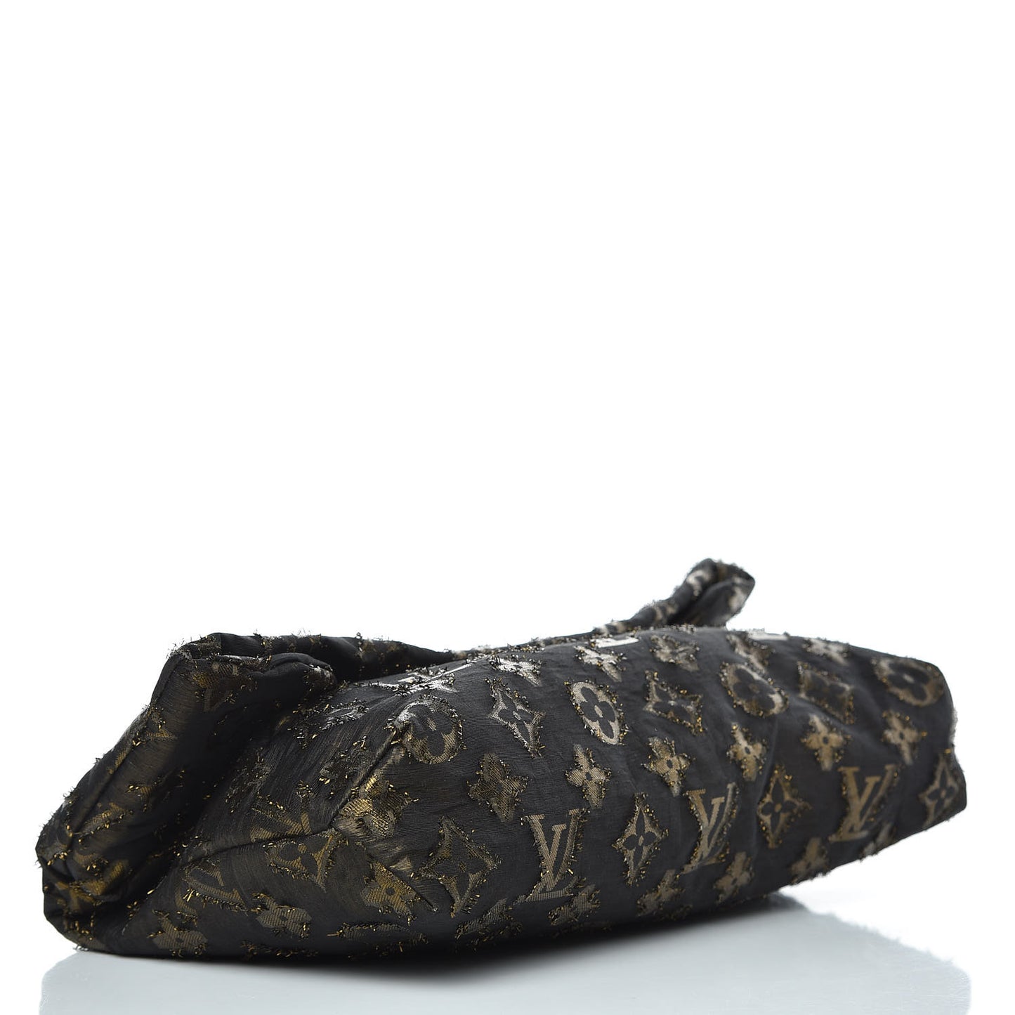 Lurex Quilted Monogram Altair Clutch Bronze