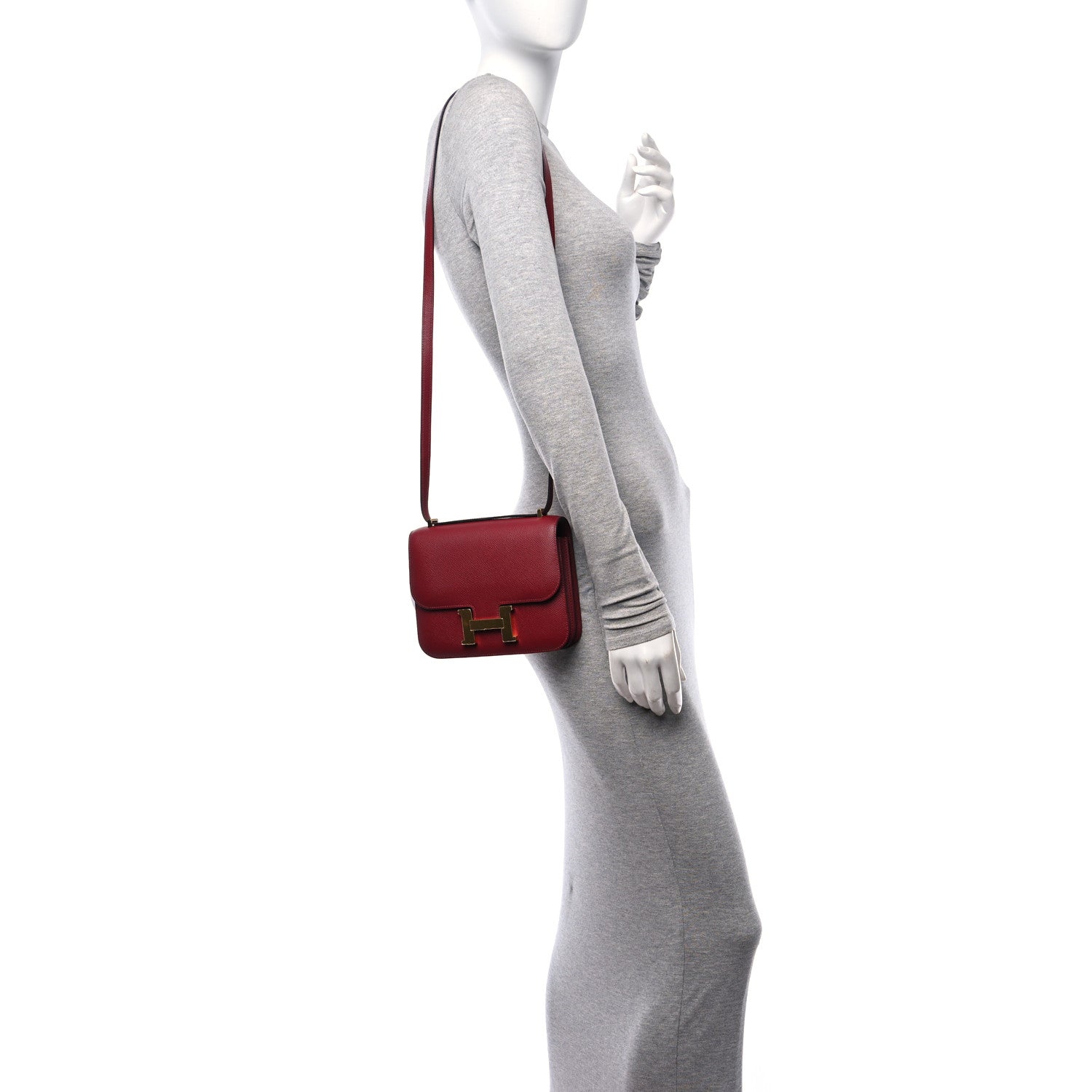 Hermes Epsom Constance 18 Rouge Grenat 2 of 10
