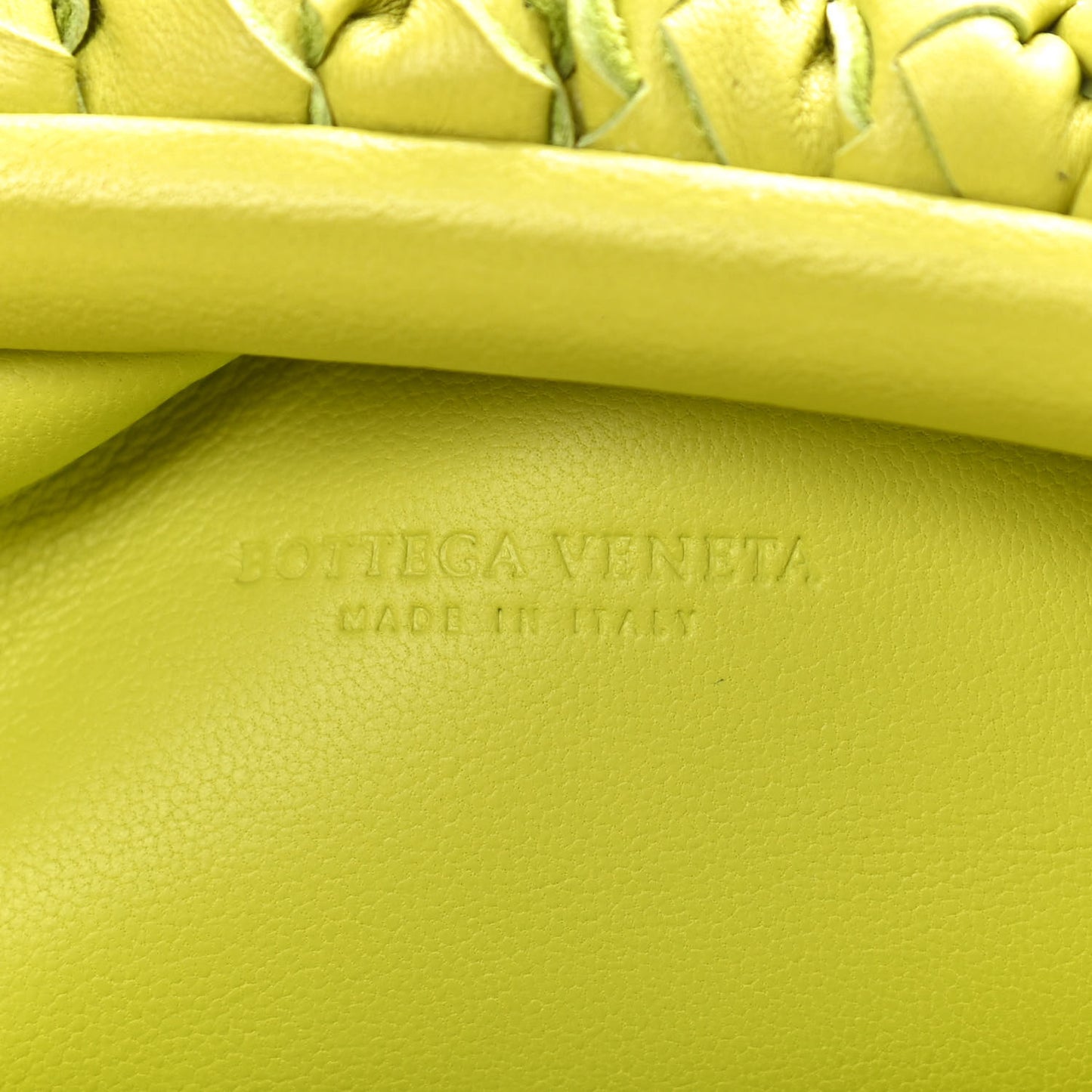 Nappa Intrecciato The Mini Pouch Kiwi