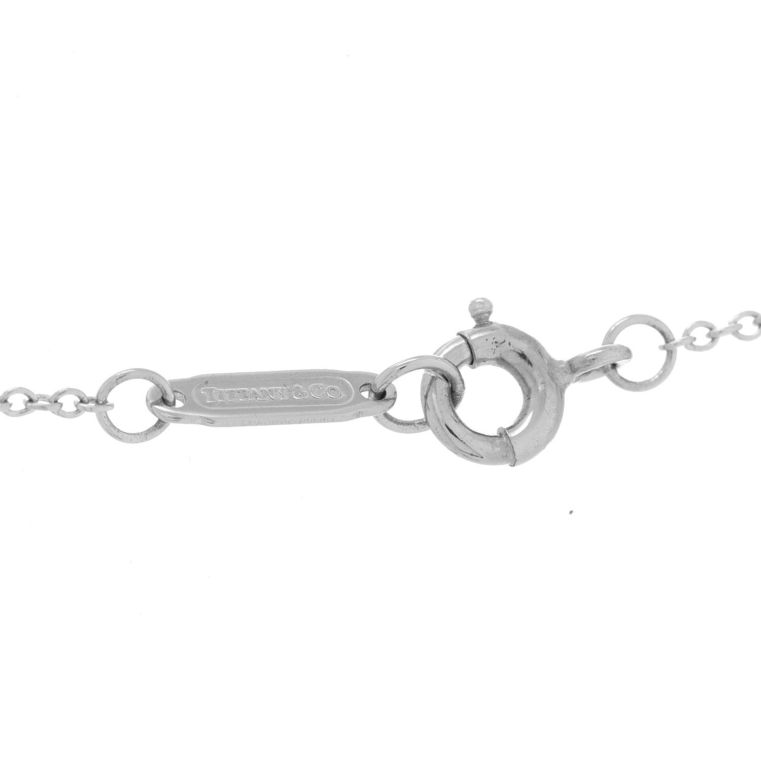 Tiffany Platinum Diamond Etoile Cross Pendant Necklace 4 of 6