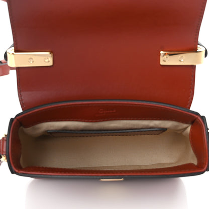 Chloe Shiny Calfskin Suede Mini C Bag Sepia Brown 5 of 10