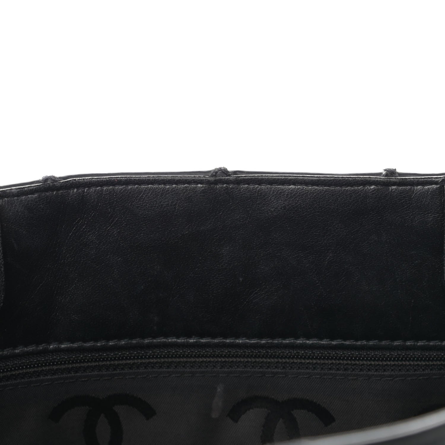 Chanel Calfskin Stitch Surpique Tote Black 13 of 21