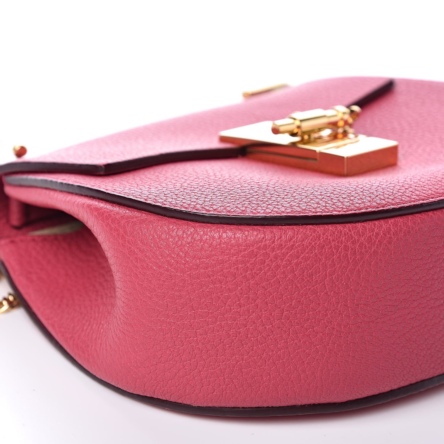 Chloe Grained Lambskin Mini Drew Shoulder Bag Dreamy Pink 8 of 10