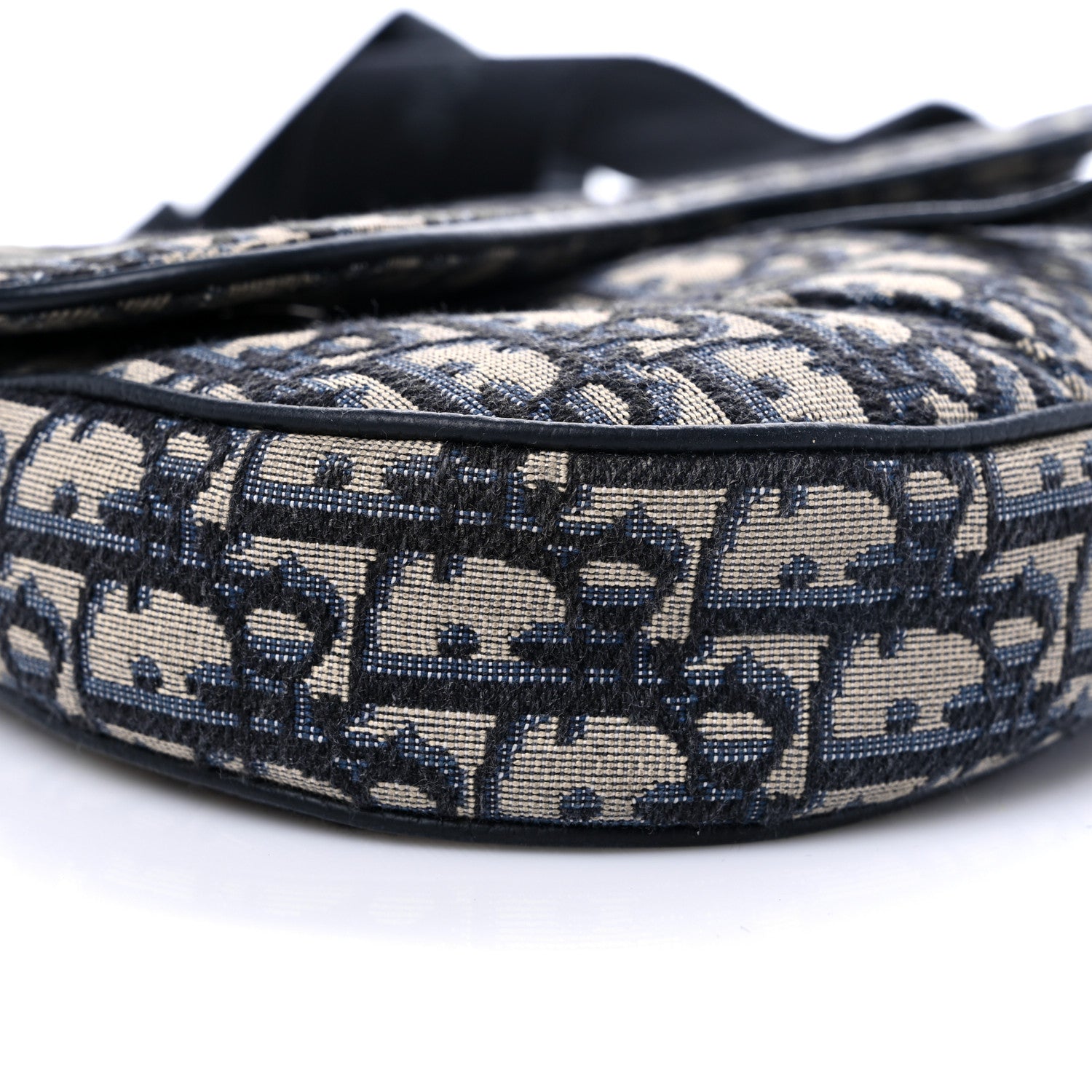 Christian Dior Oblique Mens Saddle Bag Blue 7 of 9