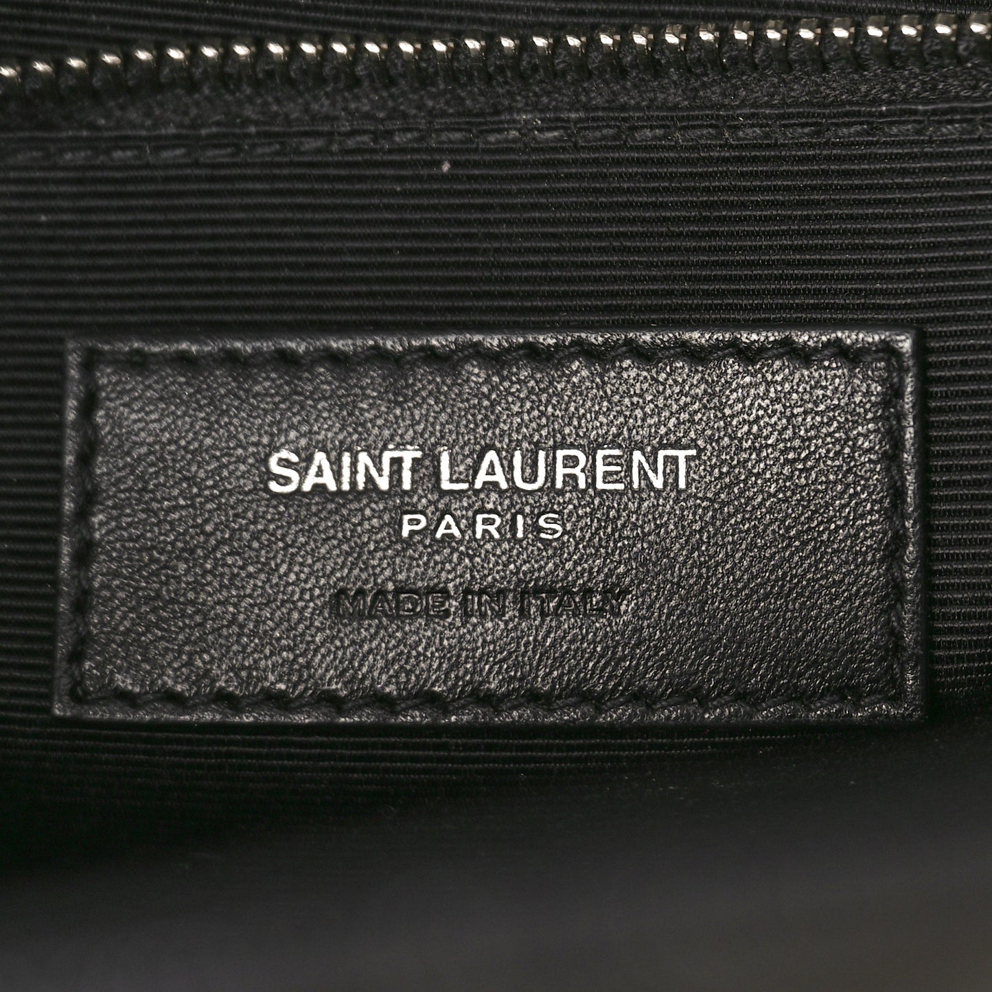Grain De Poudre Textured Mixed Matelasse Large Triquilt Monogram Satchel Black
