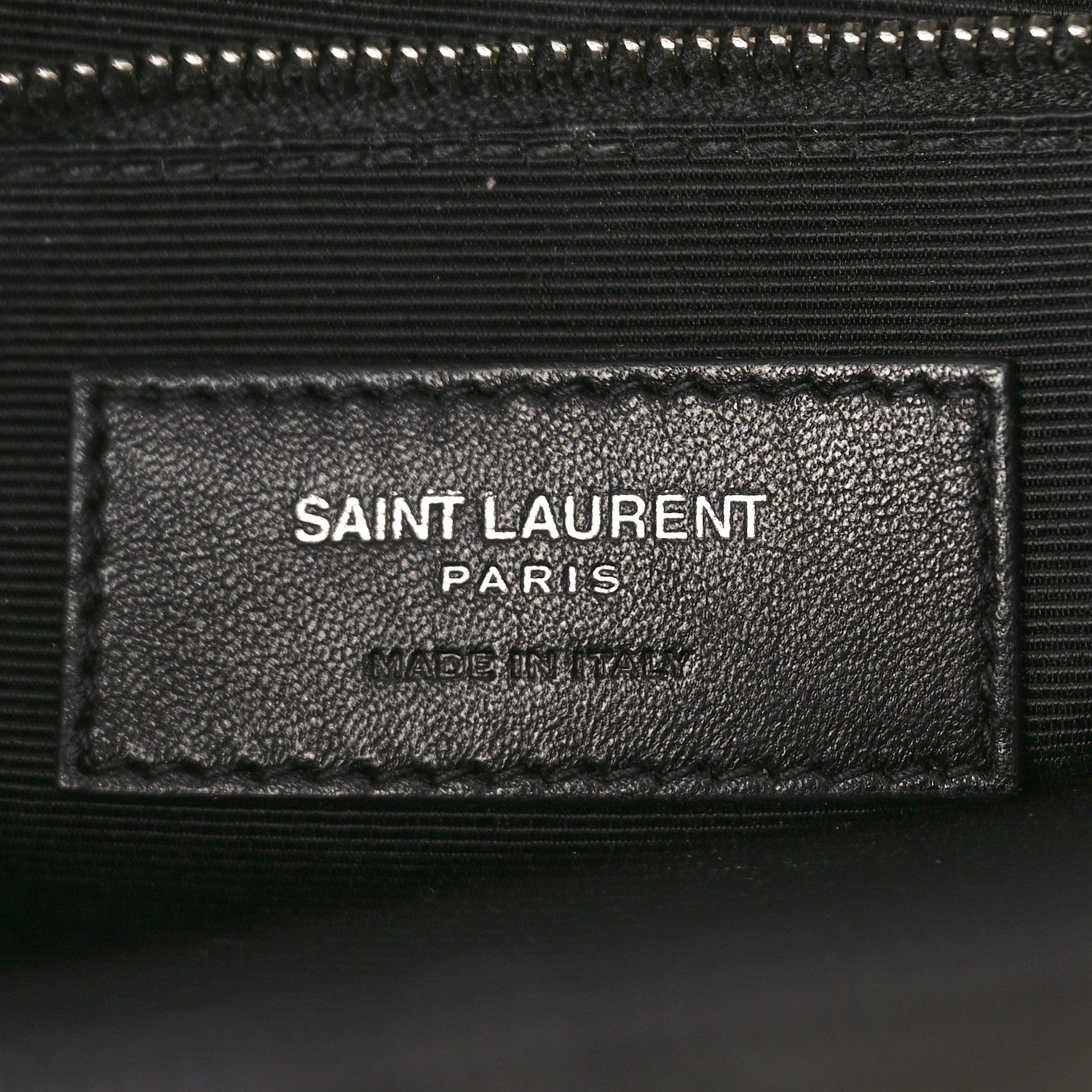 Saint Laurent Grain De Poudre Textured Mixed Matelasse Large Triquilt Monogram Satchel Black 6 of 12