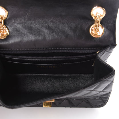 Chanel Aged Calfskin Quilted 2.55 Reissue Mini Flap Black 5 of 11