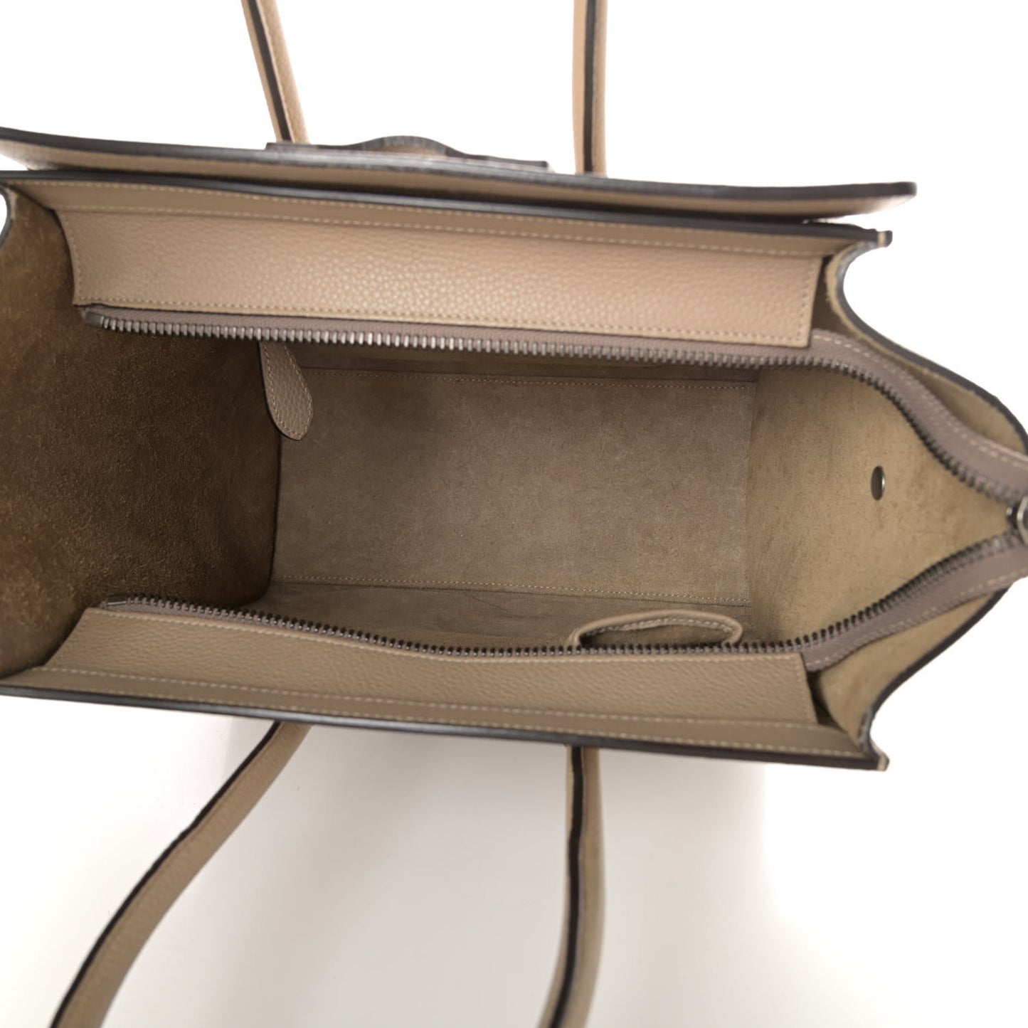 Drummed Calfskin Micro Luggage Dune