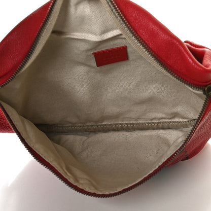 Gucci Grained Calfskin Logo Belt Bag Hibiscus Red 5 of 11