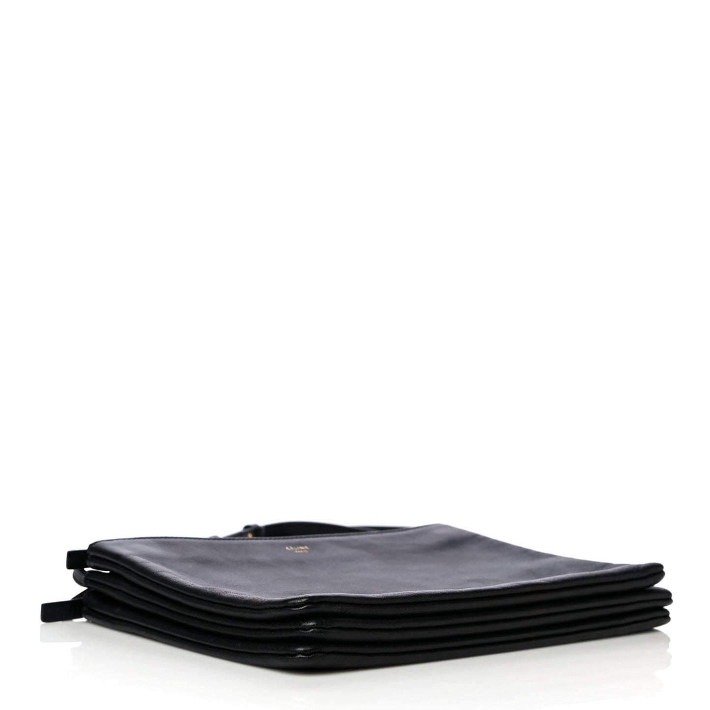 Lambskin Large Trio Crossbody Bag Black