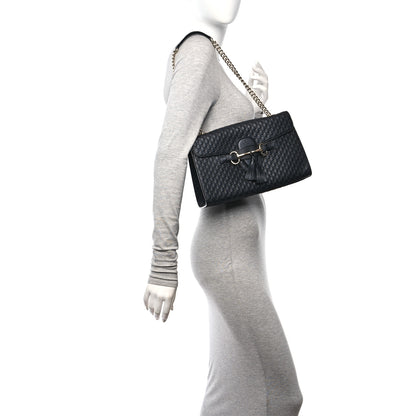 Gucci Microguccissima Medium Emily Chain Shoulder Bag Black 2 of 10
