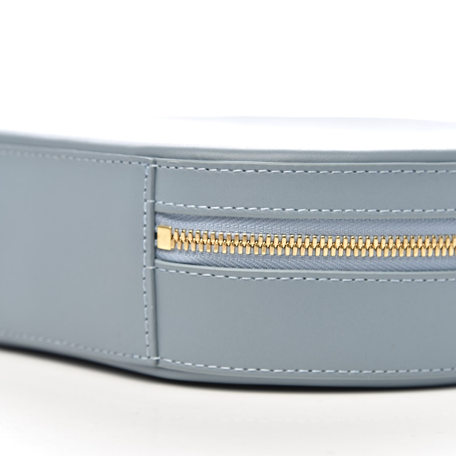Mansur Gavriel Calfskin Circle Crossbody Bag Grey Blue 9 of 9