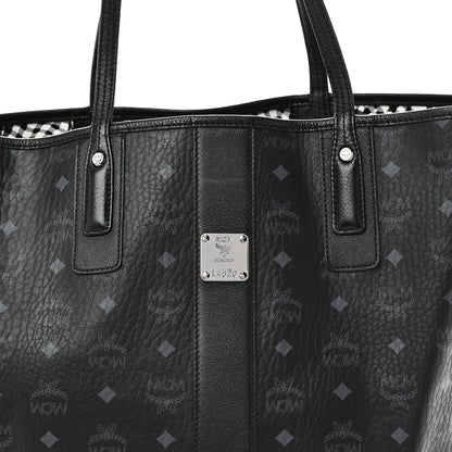 MCM Visetos Medium Liz Reversible Shopper Tote Black 5 of 14