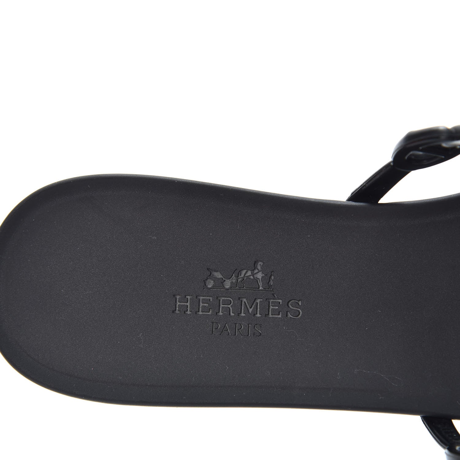 Hermes Rubber Chaine d'Ancre Rivage Sandals 35 Black 8 of 10