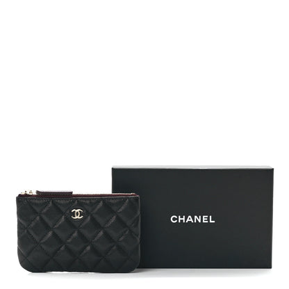 Chanel Caviar Quilted Small Cosmetic Case Black 11 of 11