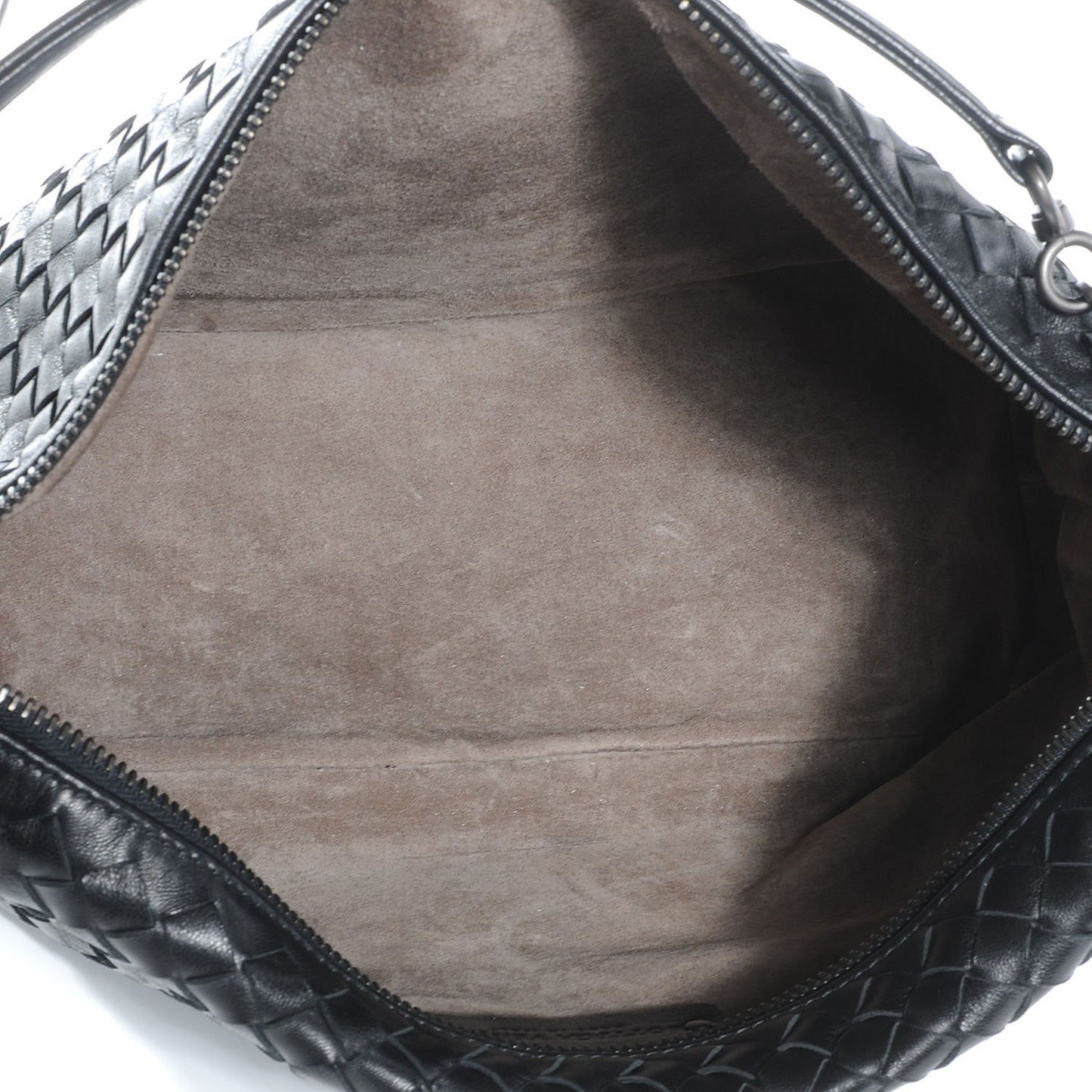 Nappa Intrecciato Small Shoulder Bag Nero Black
