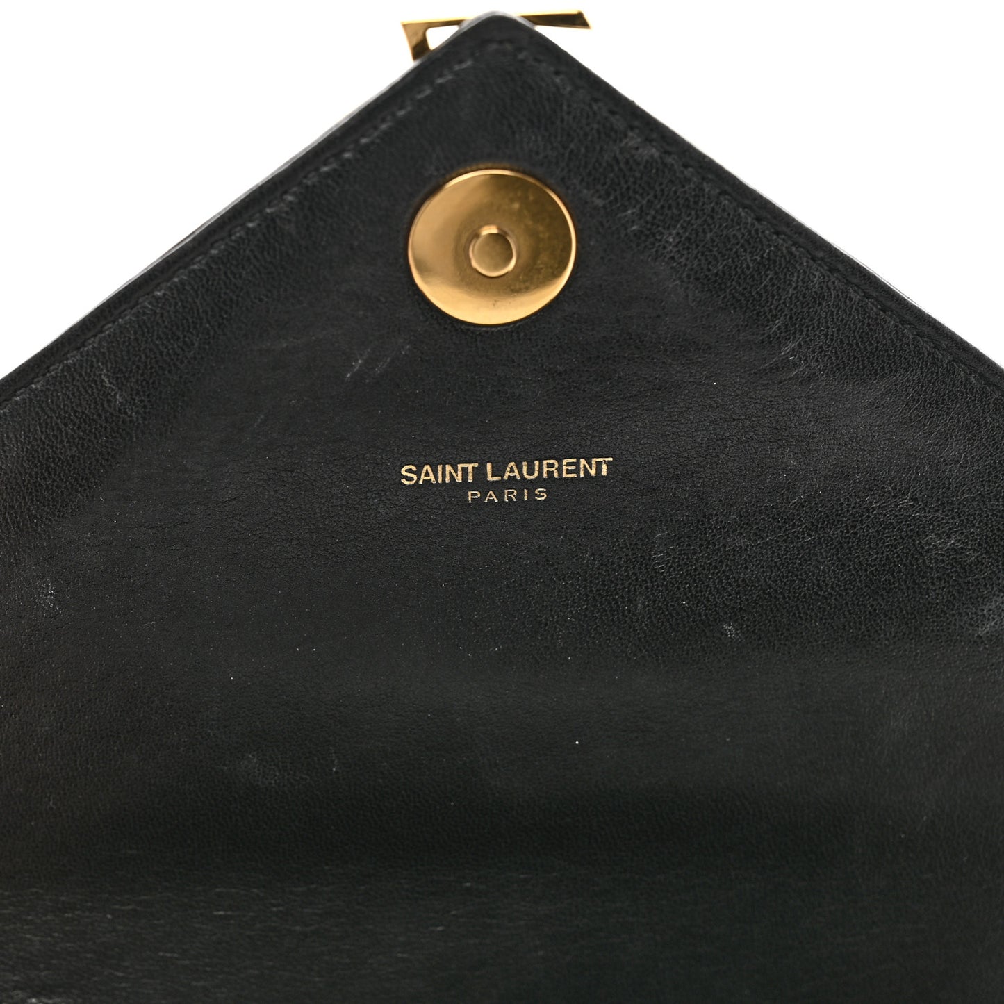 Lambskin Matelasse Chevron Medium Monogram Satchel Black