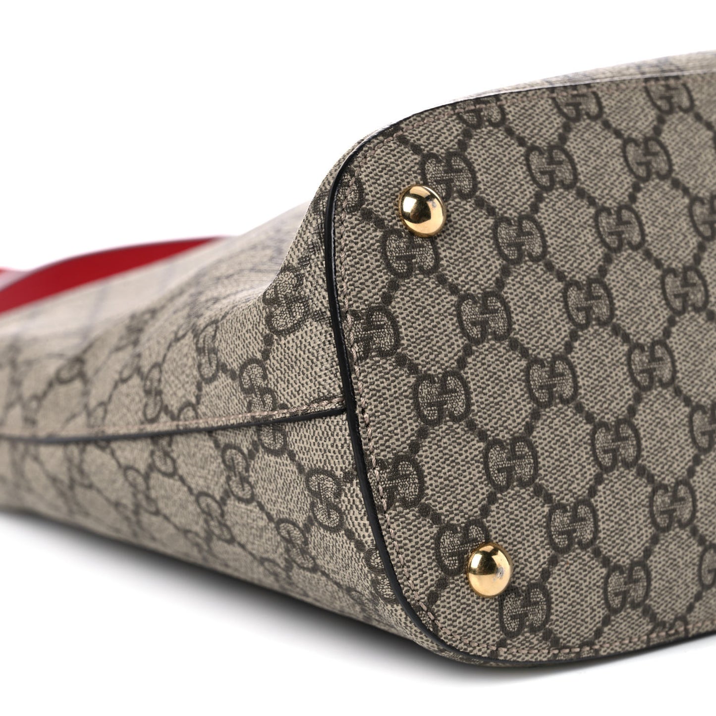 GG Supreme Monogram Linea A Hobo Red