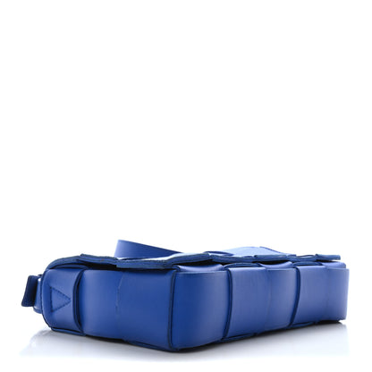 Bottega Veneta Lambskin Maxi Intrecciato Cassette Crossbody Bag Cobalt 4 of 11