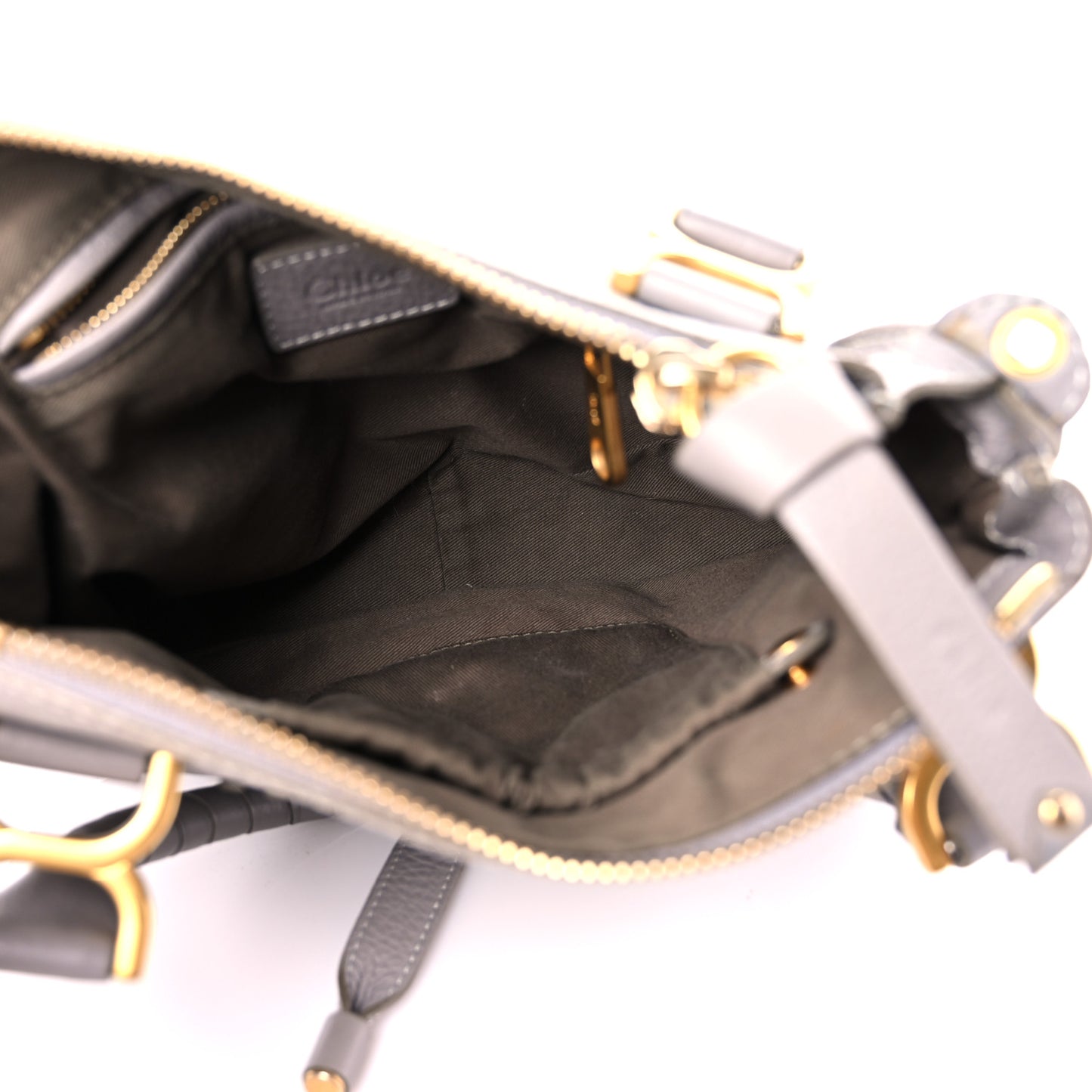 Calfskin Small Marcie Satchel Cashmere Grey