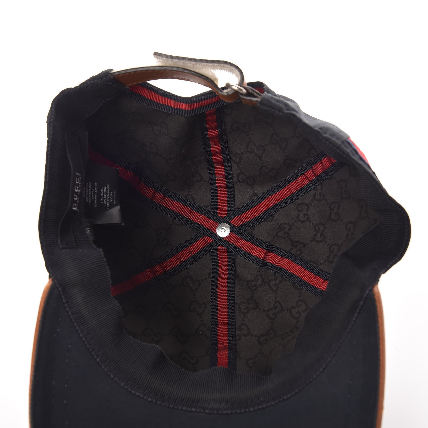 Gucci Cotton Web Baseball Hat M Black 4 of 8